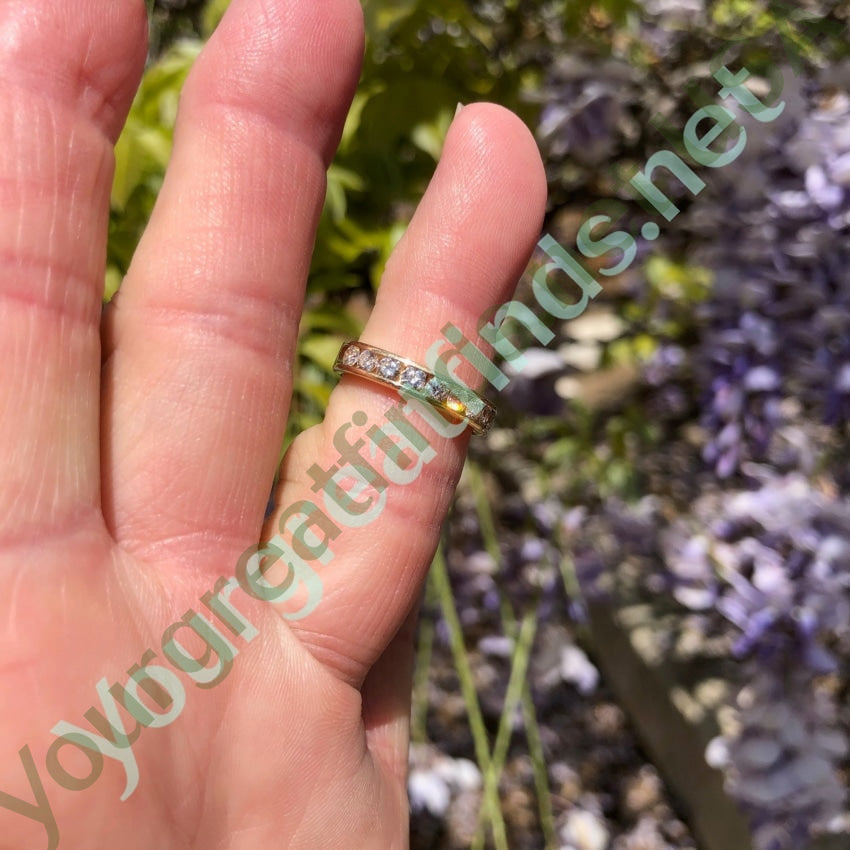 Vintage 14k Yellow Gold Ring with .75 Carats of Diamonds Size 5.5 Yourgreatfinds