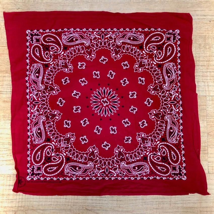 Vintage 1980s Hav-A-Hank Bandana Red White Black Yourgreatfinds