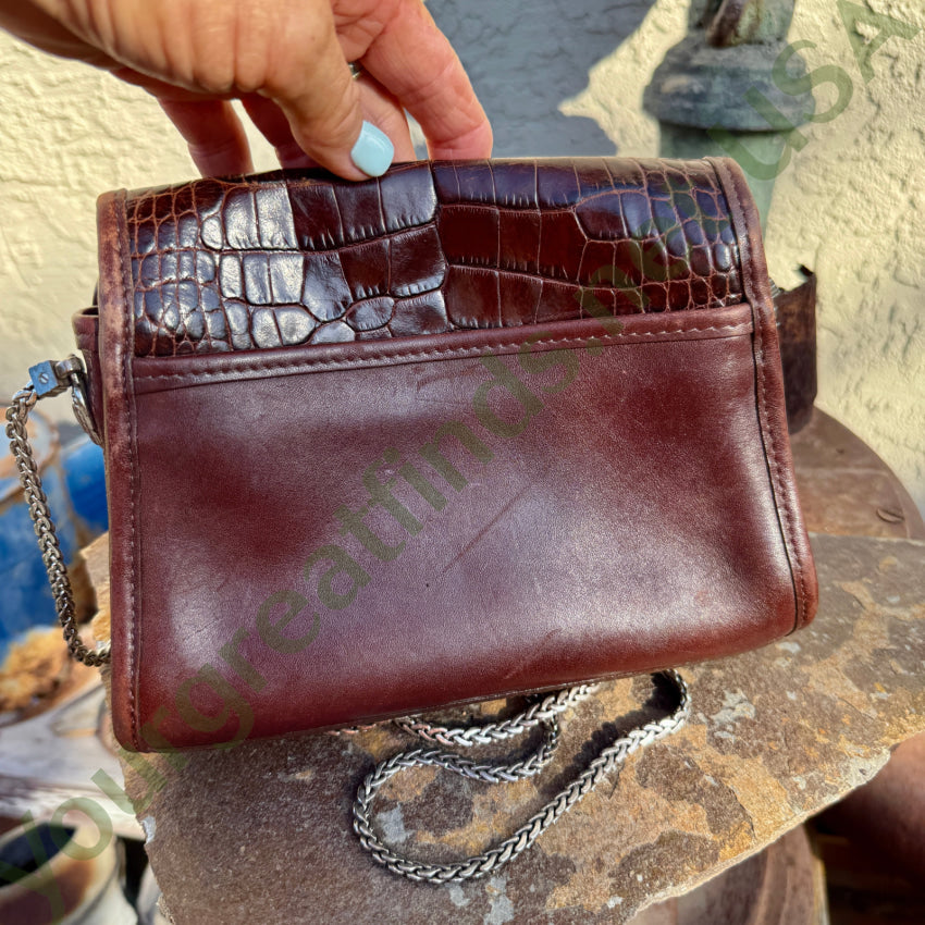 Vintage 1990s Brighton Crossbody Bag Brown Leather purse