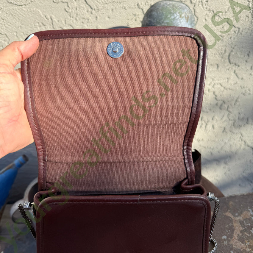 Vintage 1990s Brighton Crossbody Bag Brown Leather purse