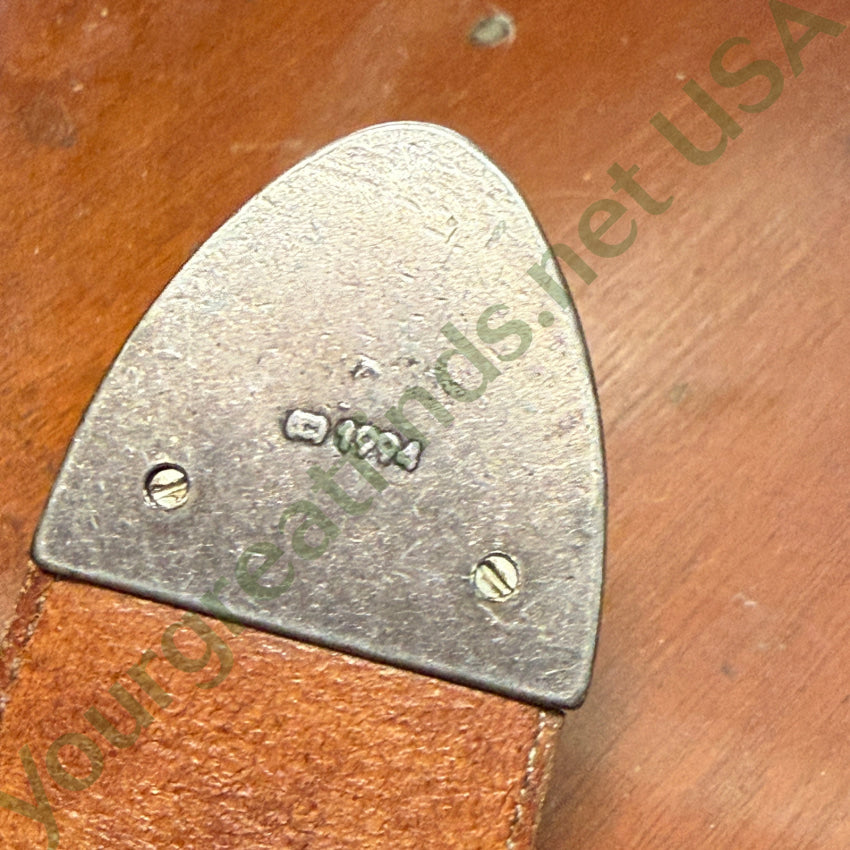 Vintage 1994 Brighton Brown Nubuck Leather Belt Belt