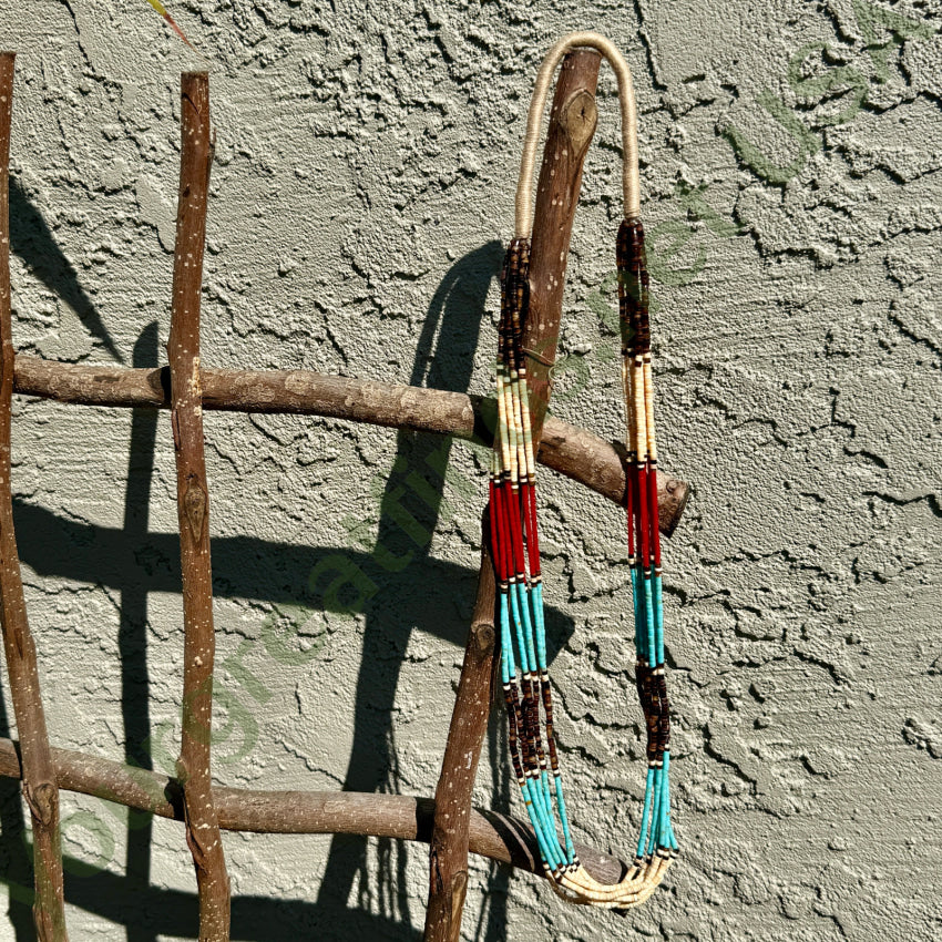 Vintage 7 Strand Multi-Stone Heishi Necklace necklace