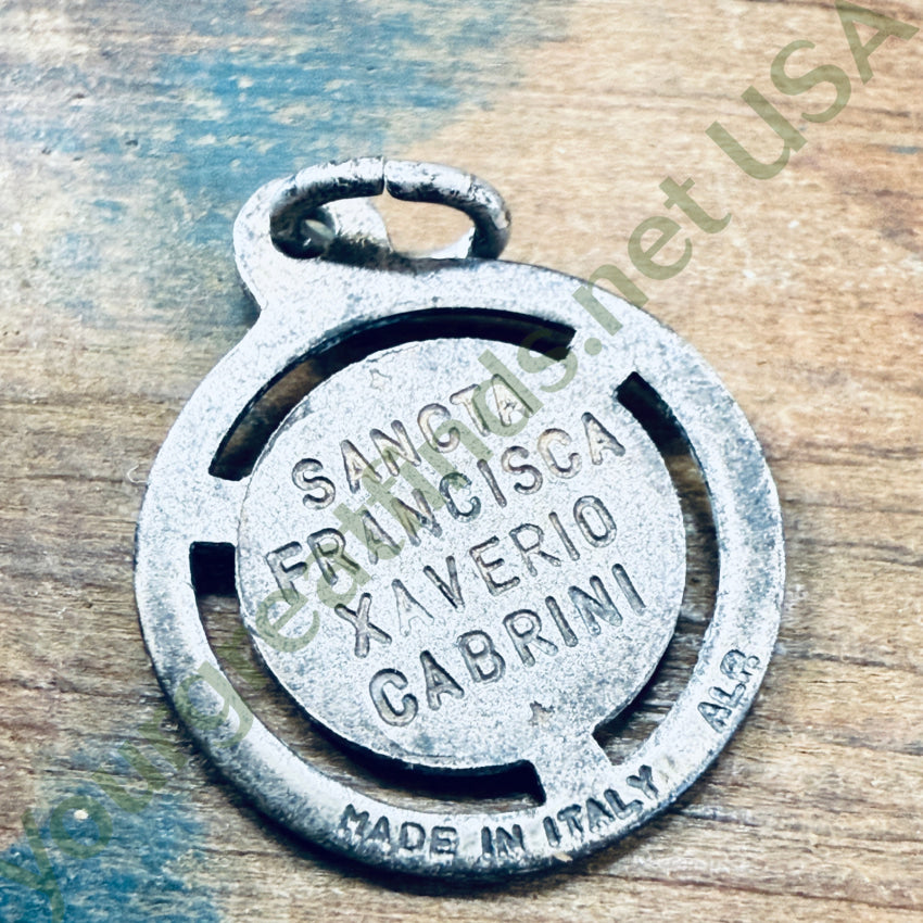 Vintage 800 Silver Saint Francis Xavier Devotional Pendant pendant