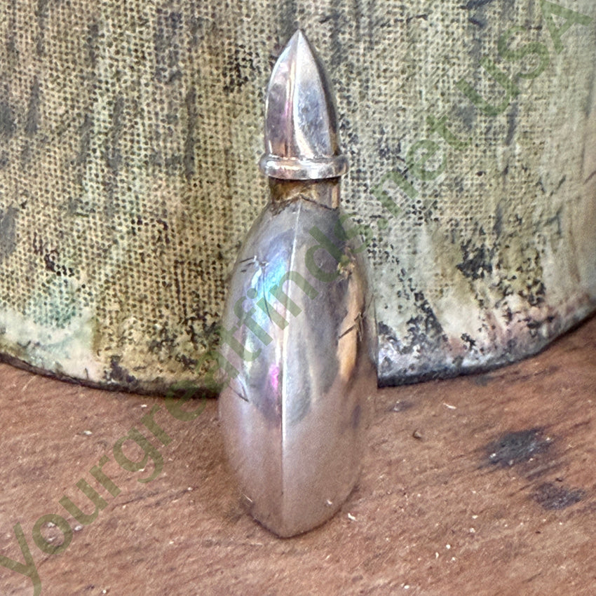 Vintage 950 Sterling Silver Hand Etched Mini Perfume Bottle mini perfum bottle