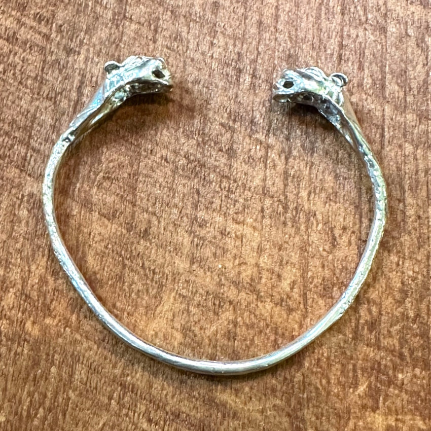 Vintage .999 Fine Silver Panther Bracelet