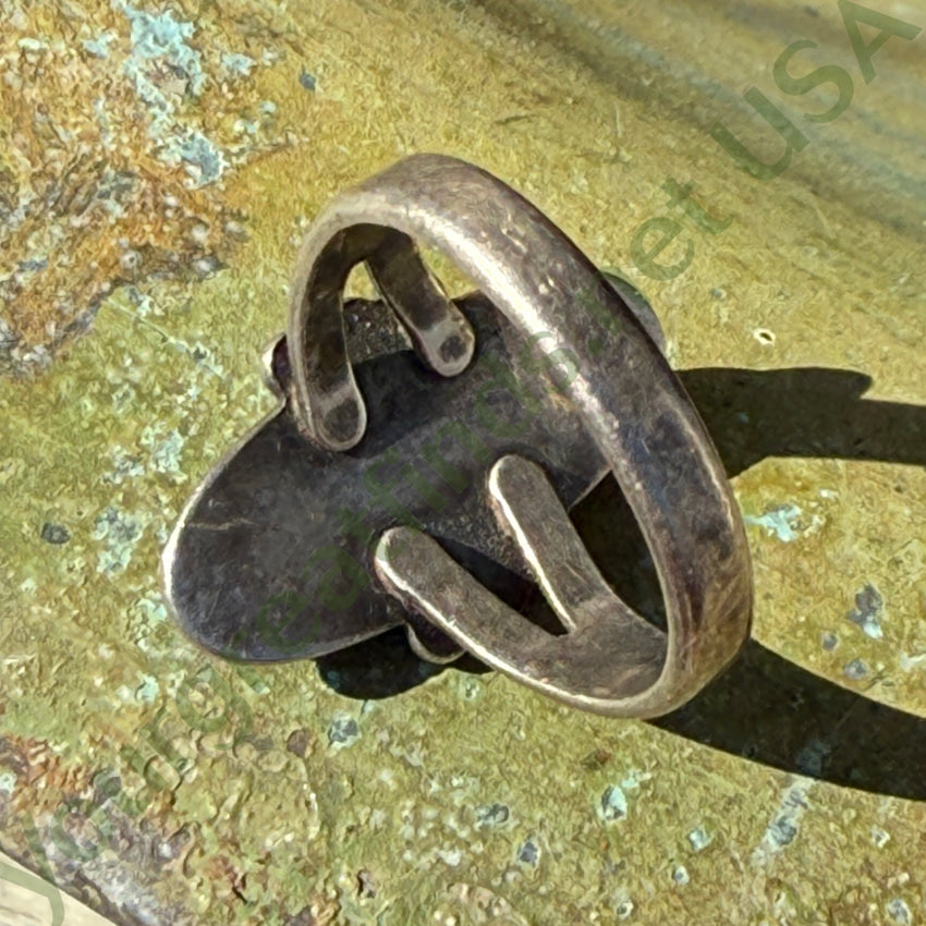 Vintage Bell Trading Post Sterling Silver Turquoise Ring 6 ring