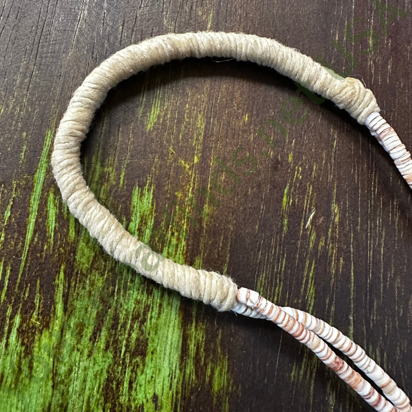 Vintage Blue Nugget Turquoise & White Heishi Bead Necklace Necklace