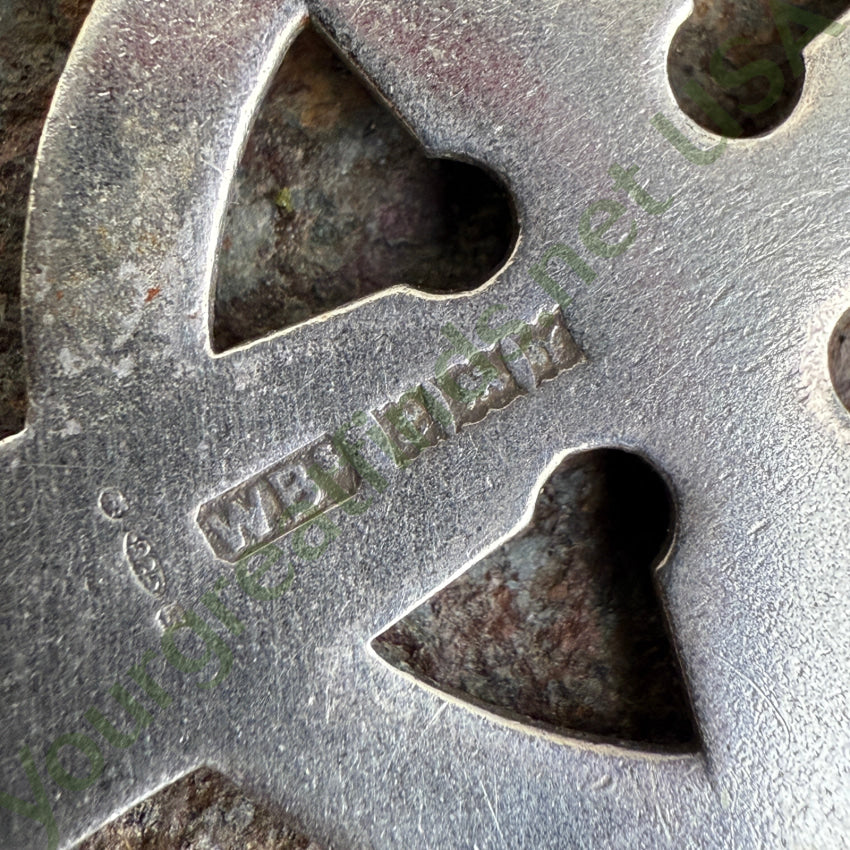 Vintage British Sterling Silver Celtic Cross Pendant pendant