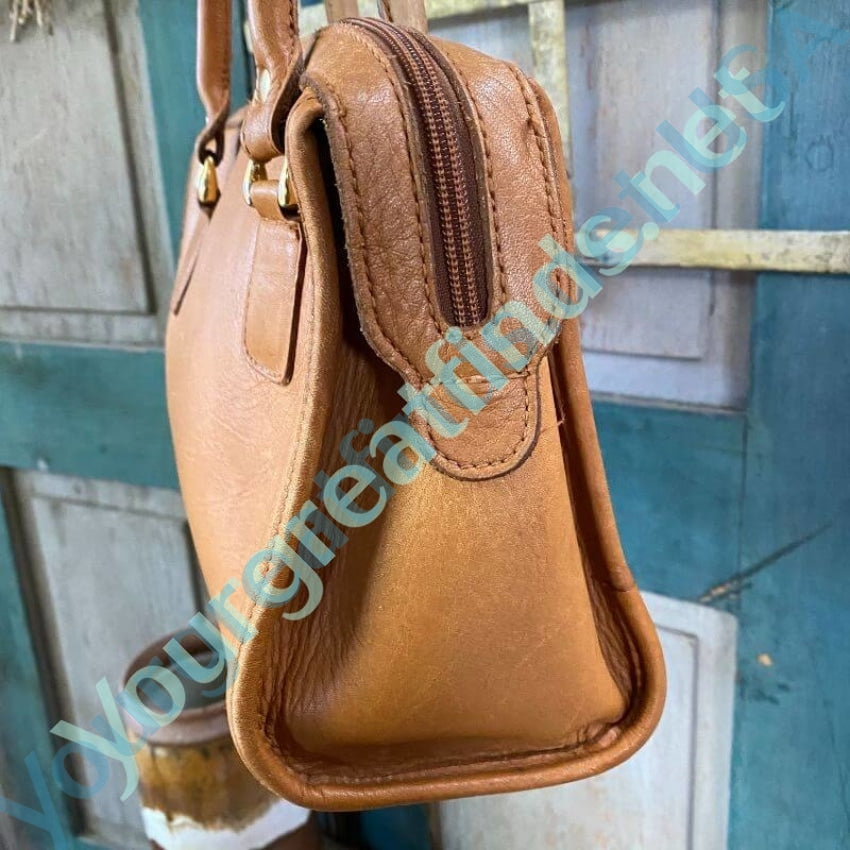 Vintage Brown Leather Arm Bag Yourgreatfinds