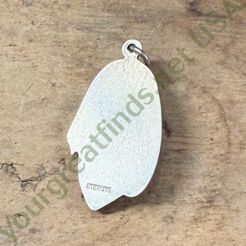 Vintage Cast Sterling Silver Mary & Jesus Mother & Child Pendant pendant