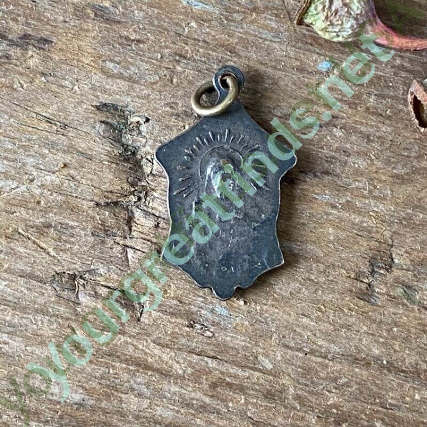 Vintage Catholic Devotional Metal Pendant Yourgreatfinds