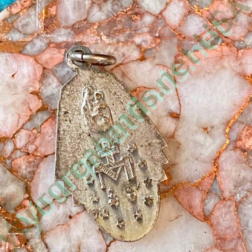 Vintage Catholic Devotional Metal Pendant Yourgreatfinds