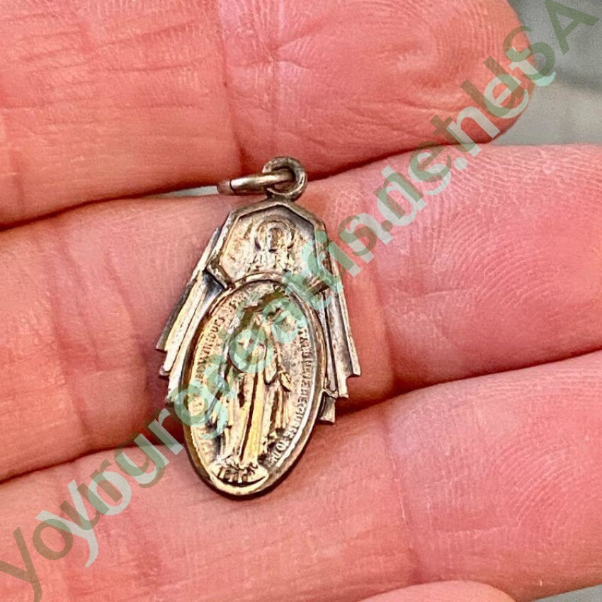 Vintage Catholic Devotional Metal Pendant Yourgreatfinds