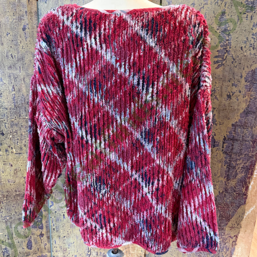 Vintage Chenille Plaid Top ’Cindy’s Cut-T’s’ top