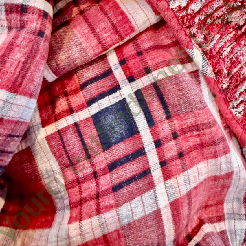 Vintage Chenille Plaid Top ’Cindy’s Cut-T’s’ top