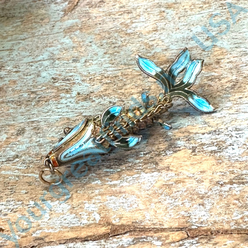 Vintage Articulated Fish Necklace c.1980