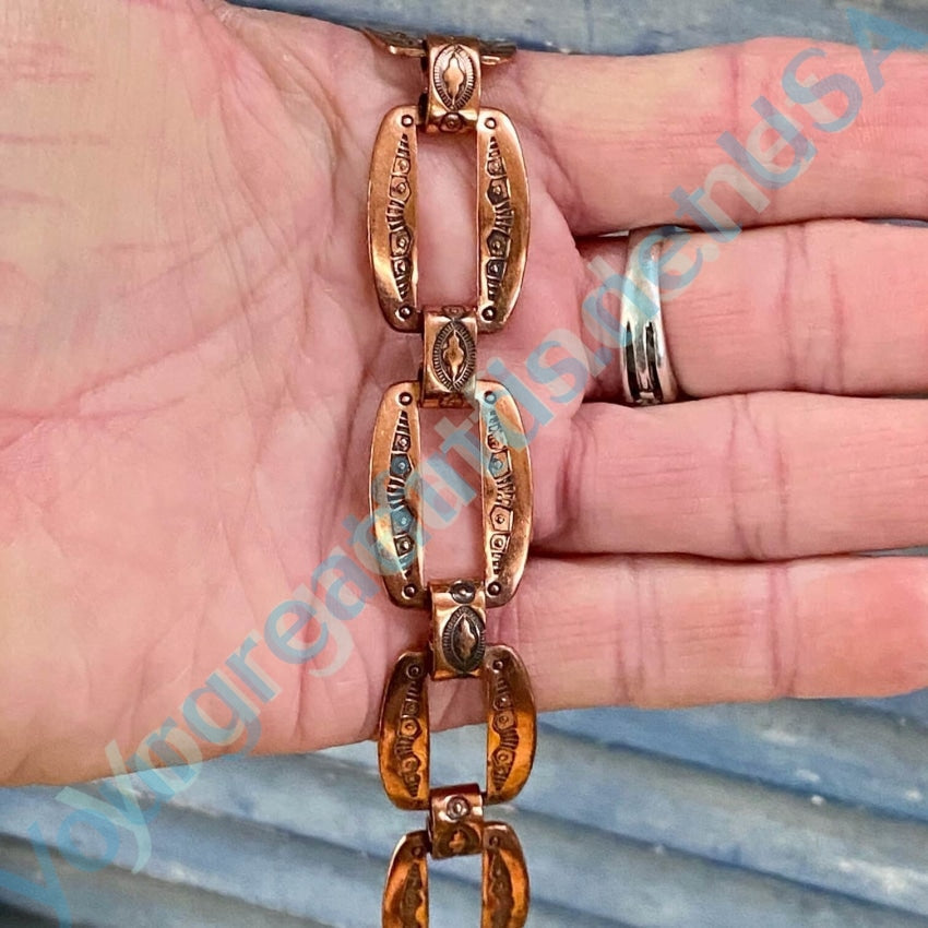 Vintage Copper Southwestern Indian Bracelet Yourgreatfinds