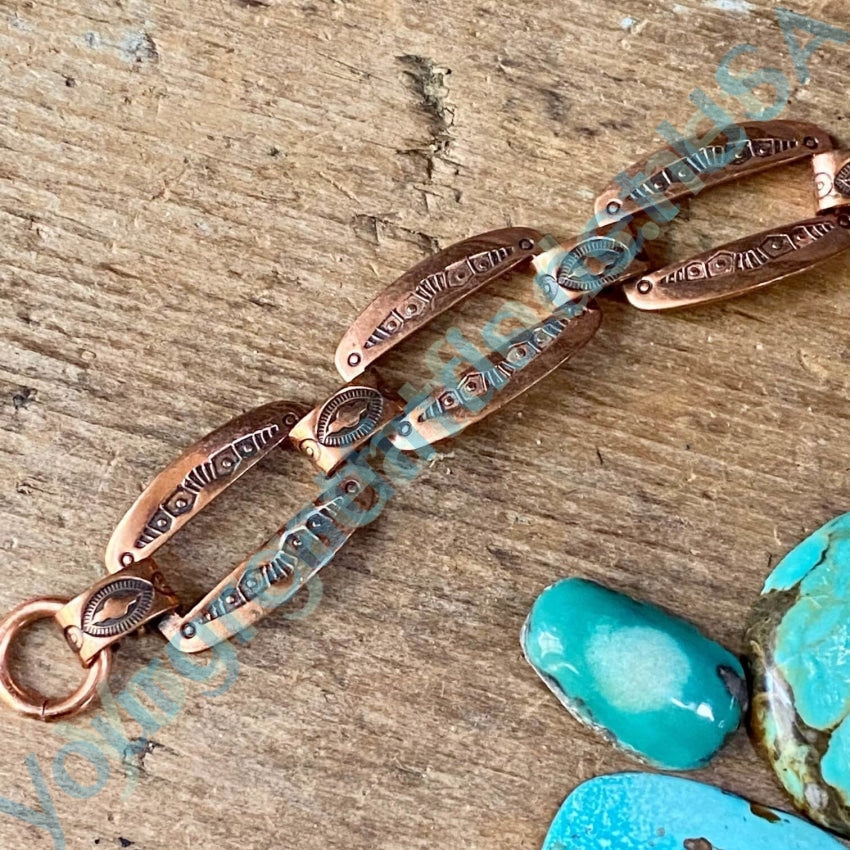 Vintage Copper Southwestern Indian Bracelet Yourgreatfinds