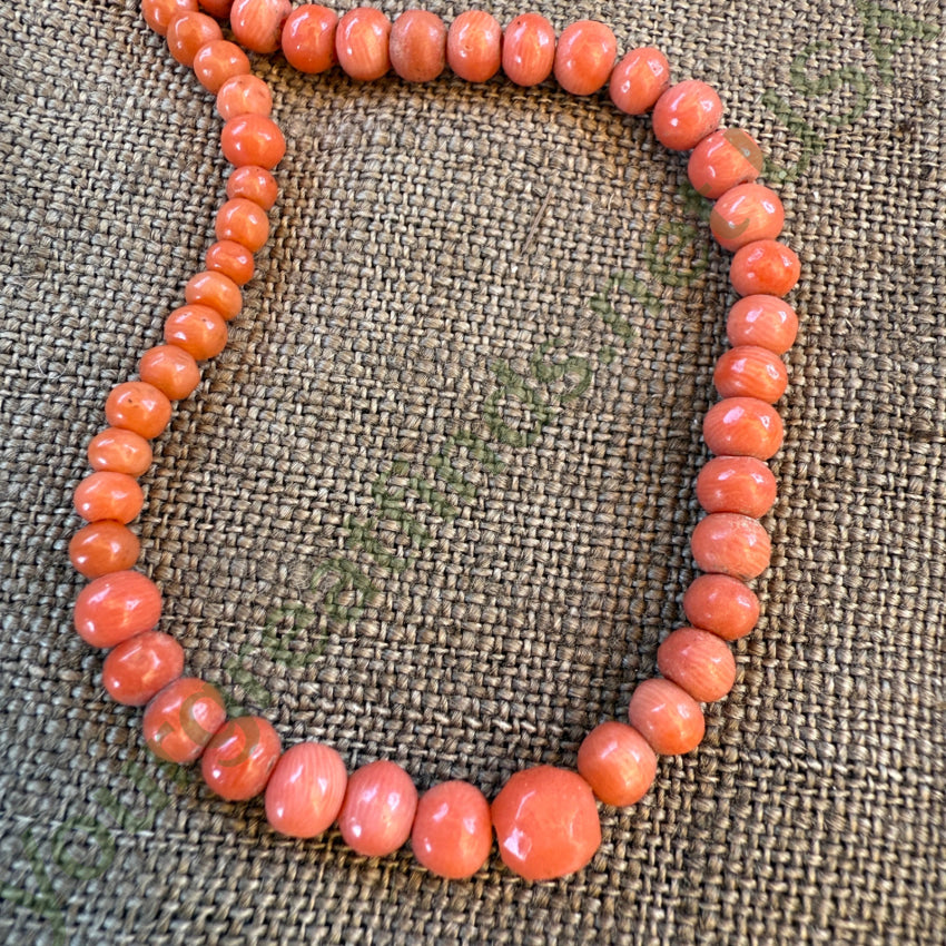 Vintage Coral Bead Necklace necklace