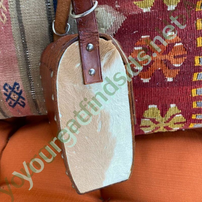 Vintage Costa Rica Leather and Wood Turn Lock Bag Yourgreatfinds