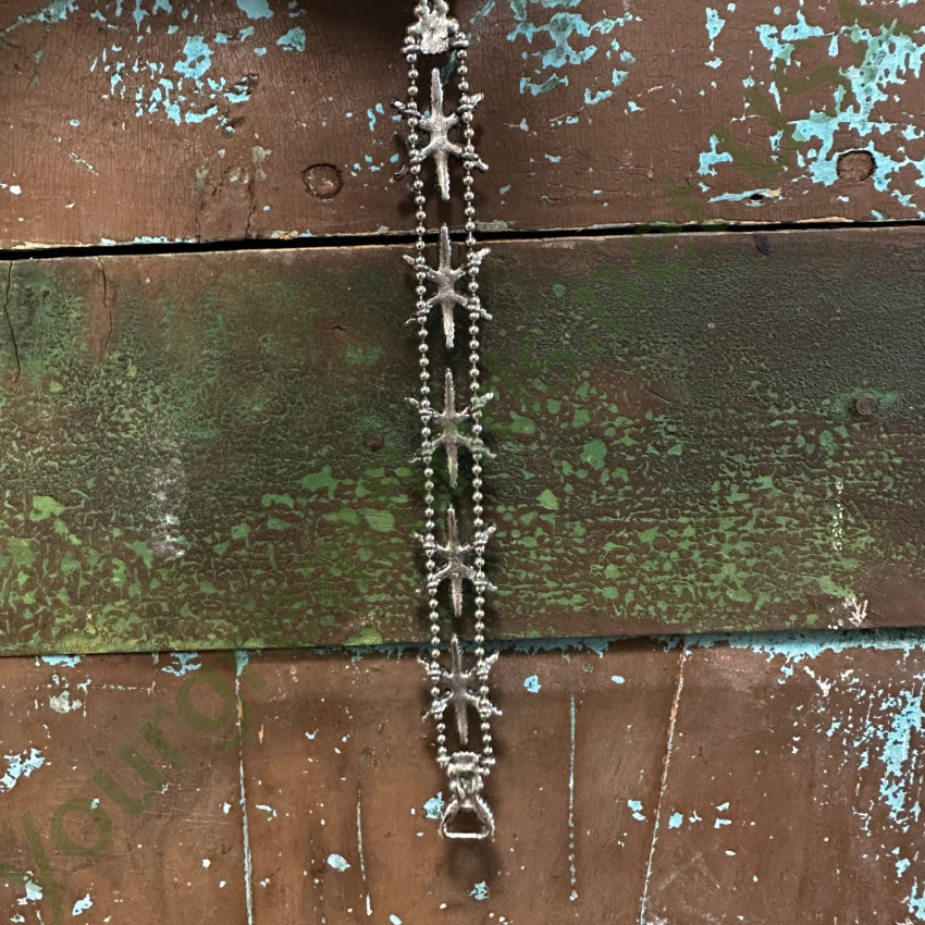 Vintage Costume Grade Faux Needlepoint Turquoise Bracelet Bracelet