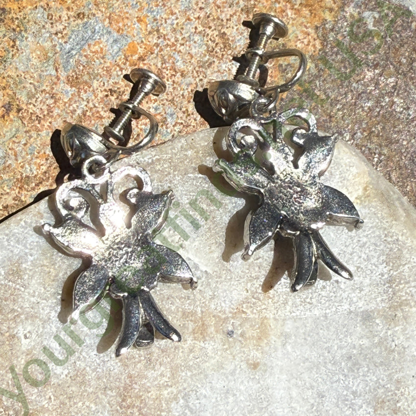 Vintage Costume Grade Faux Turquoise Southwestern Earrings earrings