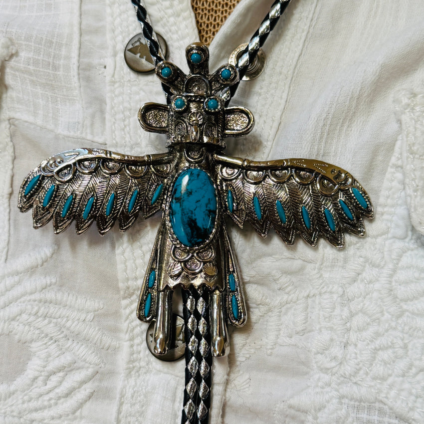 Vintage Costume Grade Kachina Dancer Bolo Tie bolo tie