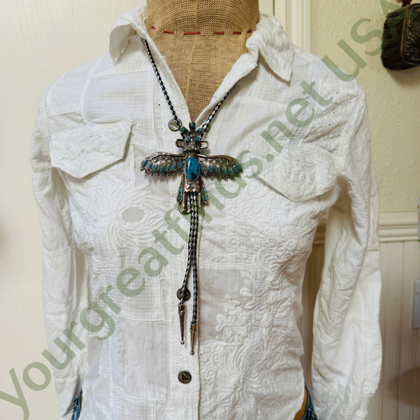 Vintage Costume Grade Kachina Dancer Bolo Tie bolo tie