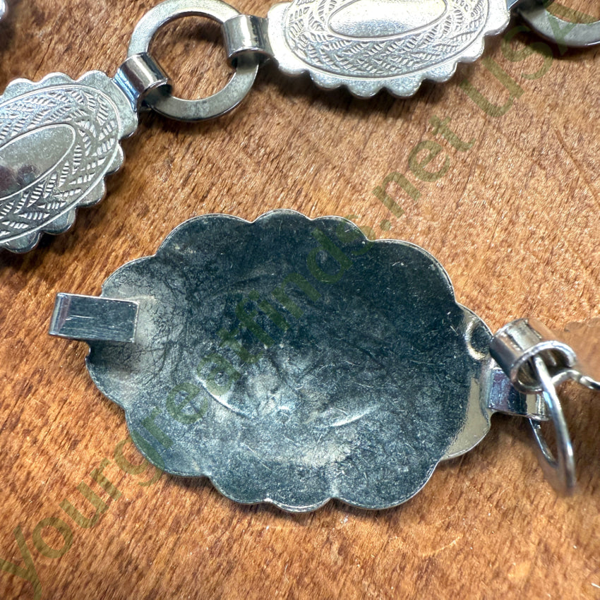 Vintage Costume Grade Solver Concho Belt concho belt