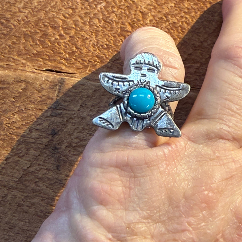 Vintage Costume Grade Southwestern Knifewing Ring Test ring