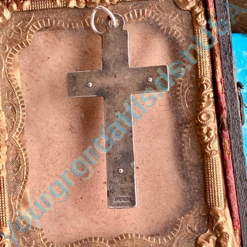 Vintage Crucifix Cross Pendant in Sterling Silver Yourgreatfinds