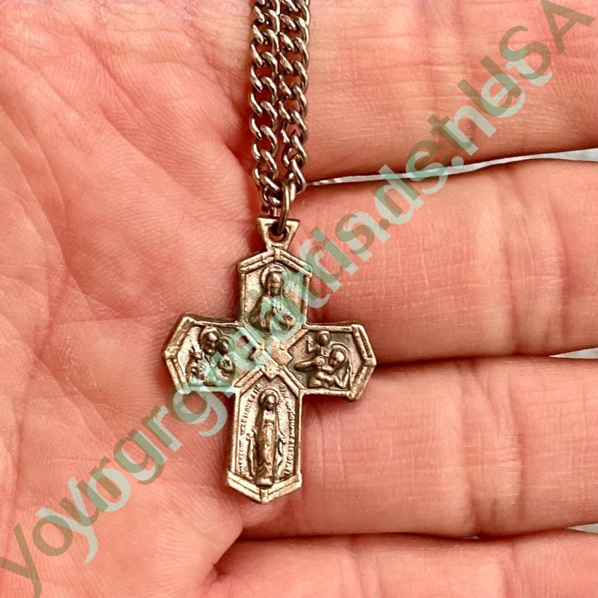 Vintage Devotional Four Way Cross Necklace Yourgreatfinds