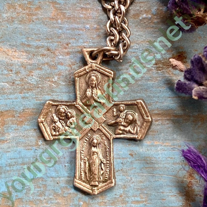 Vintage Devotional Four Way Cross Necklace Yourgreatfinds