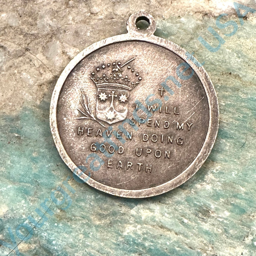 Vintage Devotional Medallion Saint Teresa