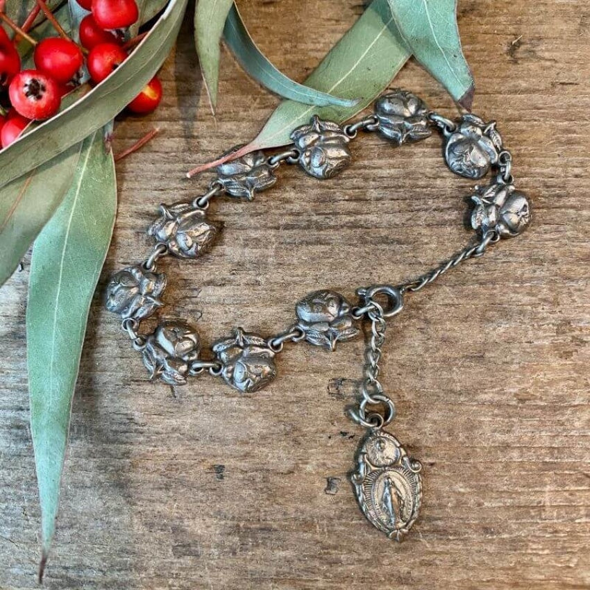 Vintage Devotional Metal Bracelet Catholic Yourgreatfinds