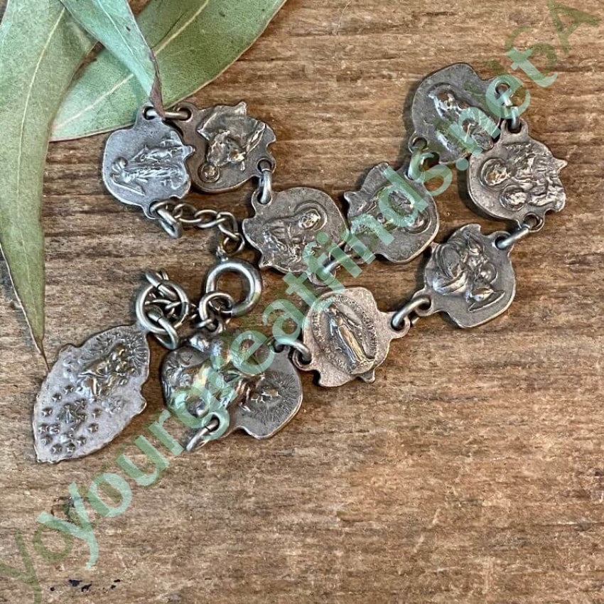 Vintage Devotional Metal Bracelet Catholic Yourgreatfinds