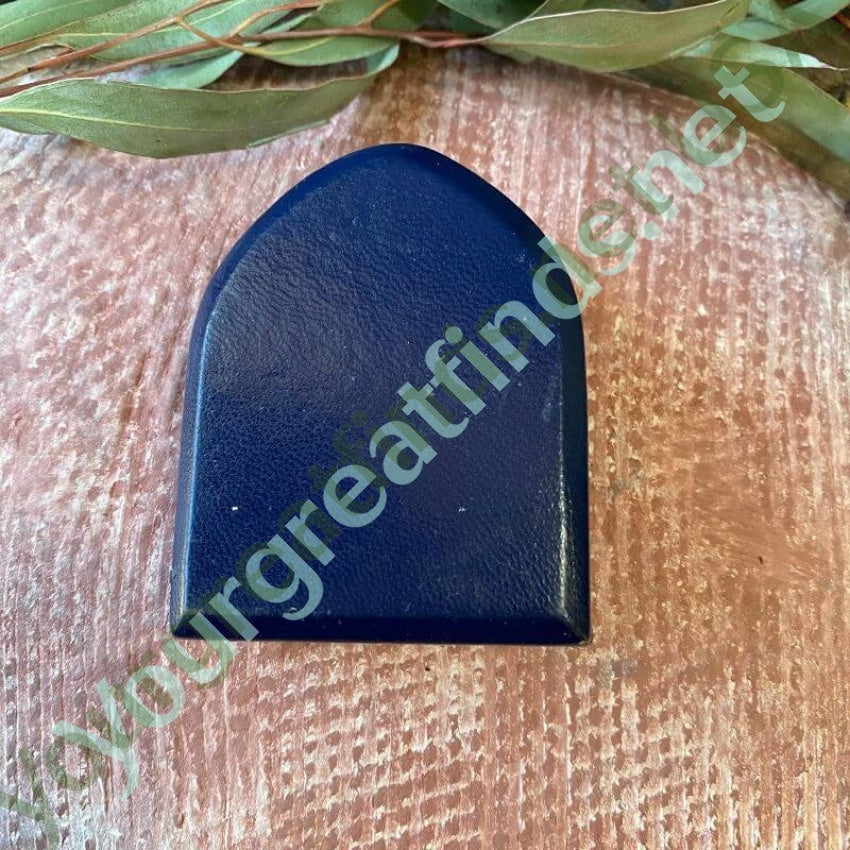 Vintage Devotional Print in Blue Velvet and Leather Case Yourgreatfinds