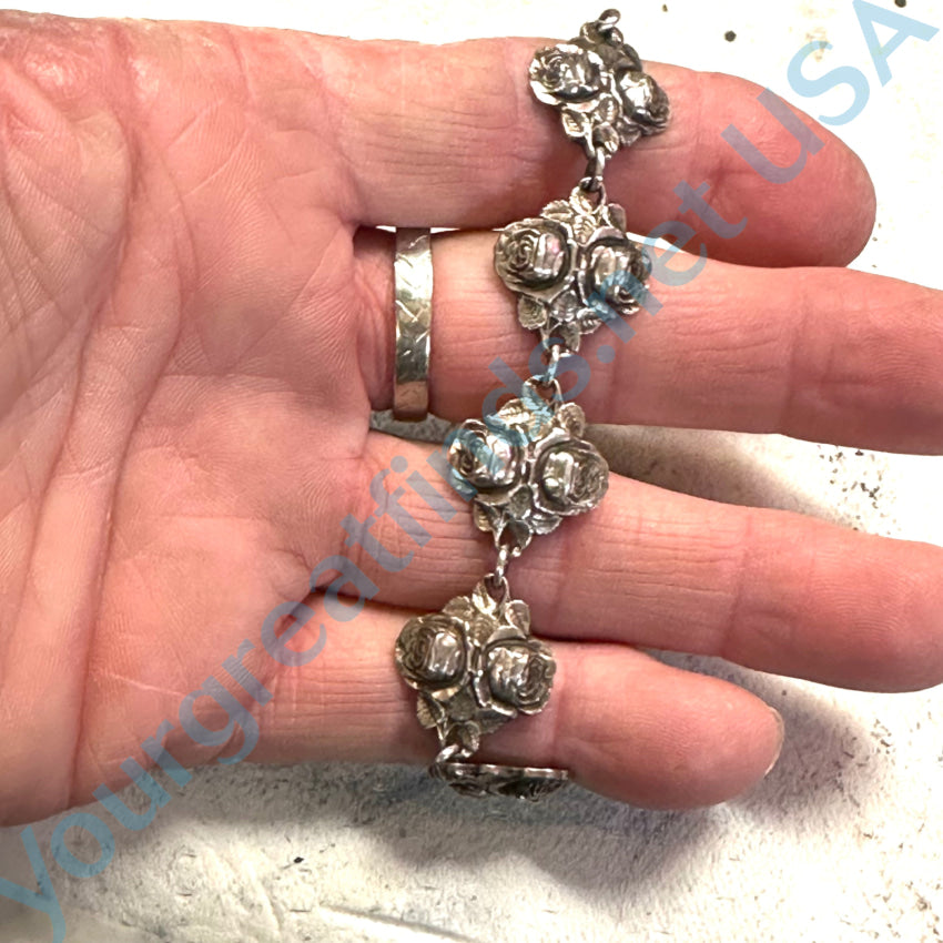 Vintage Devotional Sterling Silver Bracelet Catholic Bracelet