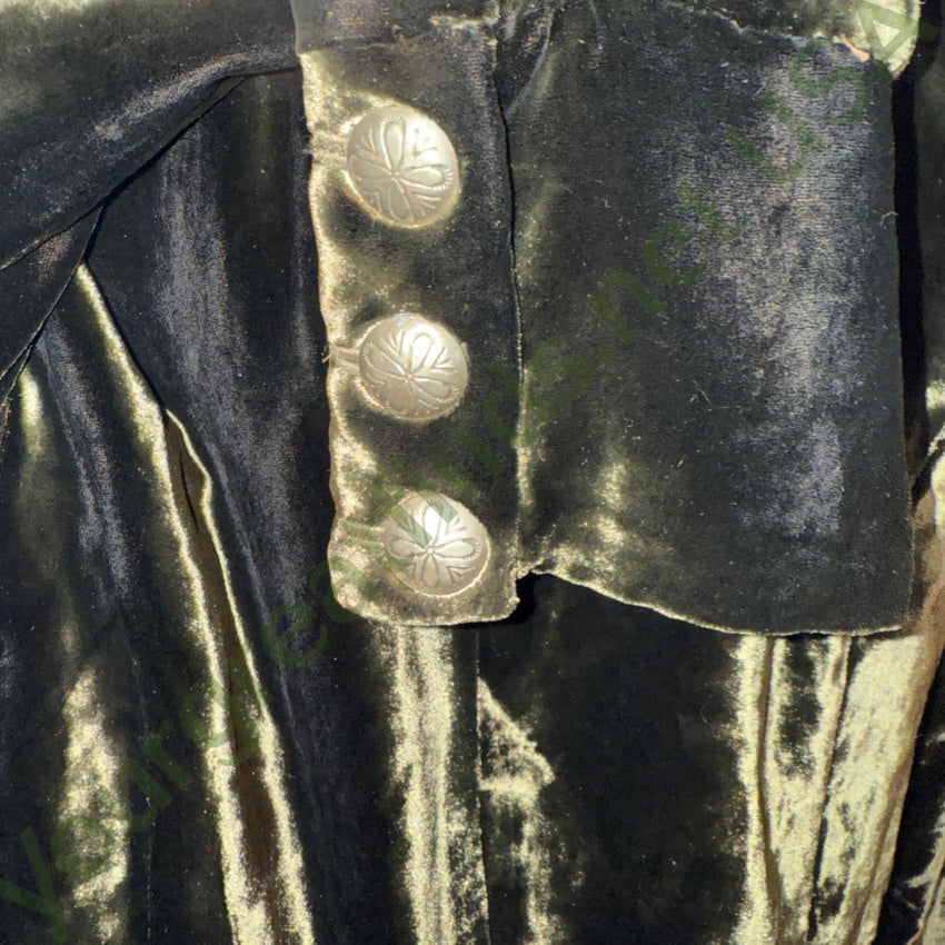 Vintage Double D Ranch Green Silk Velvet Jacket M jacket