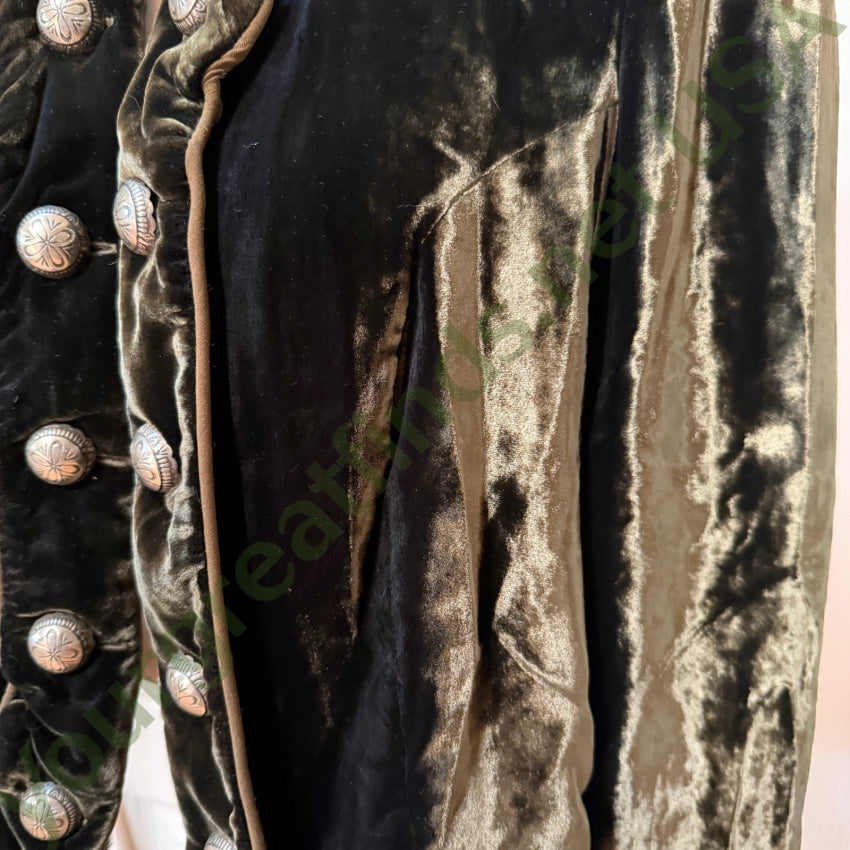 Vintage Double D Ranch Green Silk Velvet Jacket M jacket
