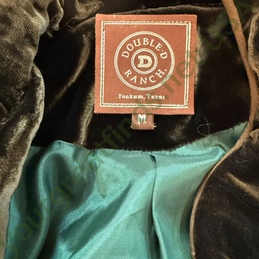 Vintage Double D Ranch Green Silk Velvet Jacket M jacket