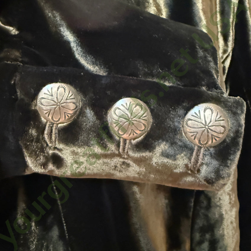 Vintage Double D Ranch Green Silk Velvet Jacket M jacket