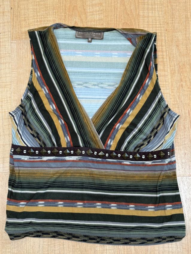 Vintage Double D Ranchewear Studded V-Neck Knit Blouse M blouse