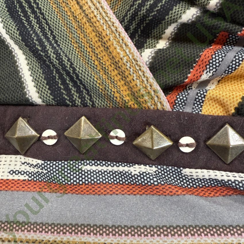 Vintage Double D Ranchewear Studded V-Neck Knit Blouse M blouse