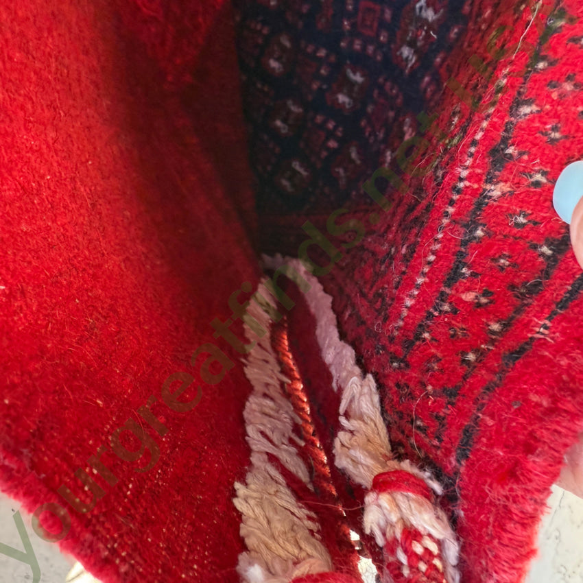 Vintage Double Kilm Prayer Rug Pillow rug