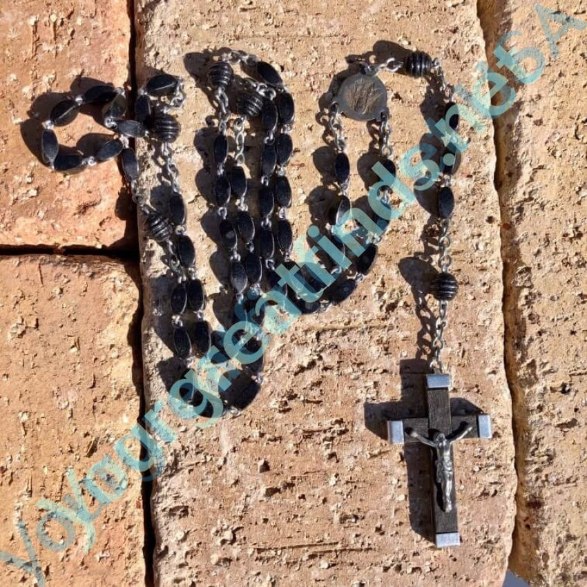 Vintage French Wooden Catholic Rosary Yourgreatfinds