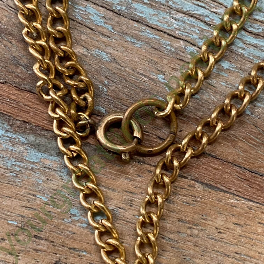 Vintage Gold Filled Cameo Necklace Paste Rhinestones Necklaces