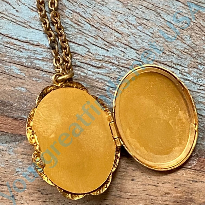 Vintage Gold Filled Carved Shell Cameo Necklace Necklaces