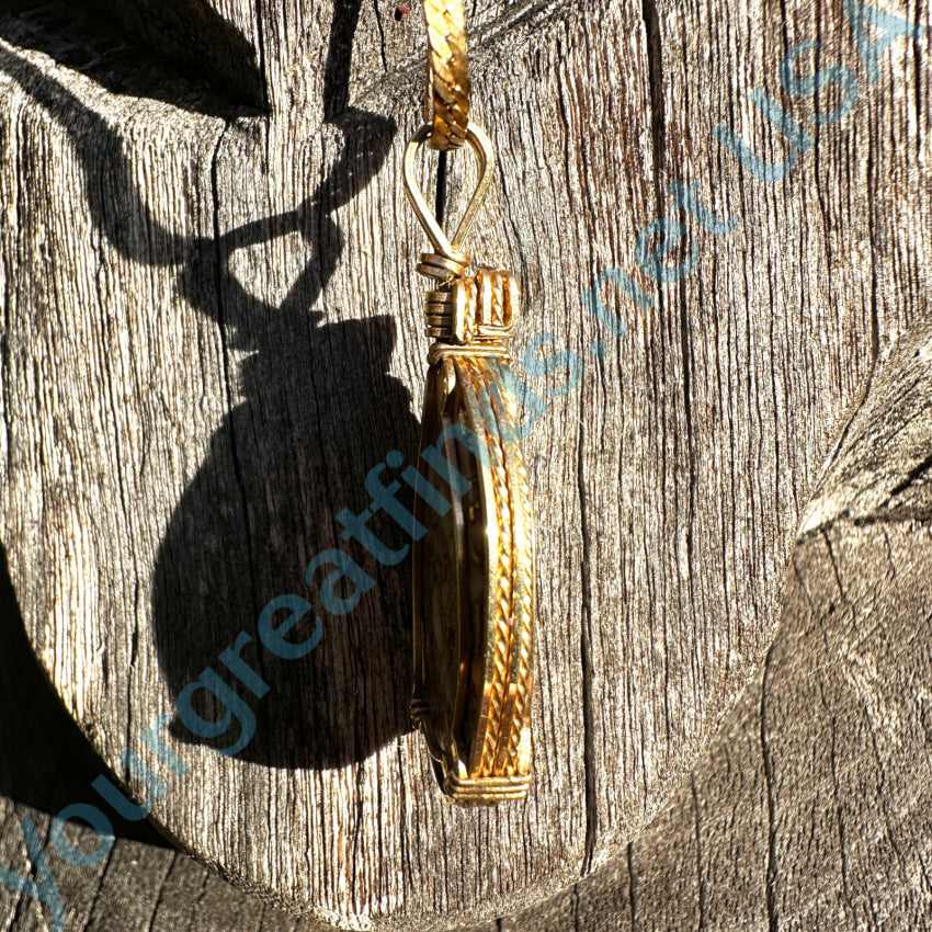 Vintage Gold Filled & In Quartz Necklace Necklace