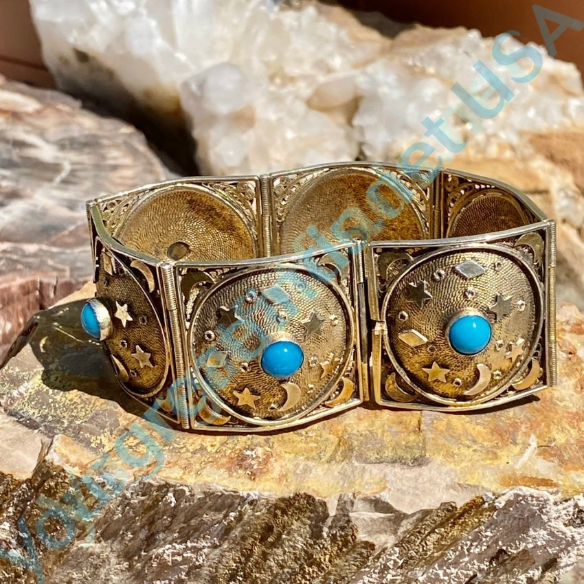 Turquoise store Antique Panel Bracelet